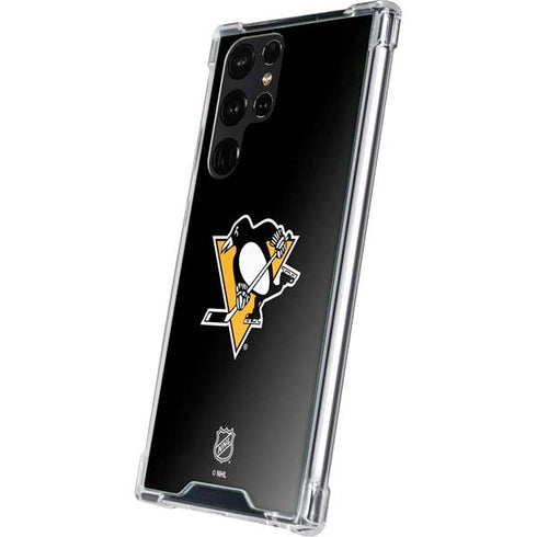 NHL Pittsburgh Penguins Solid Background Galaxy S23 Ultra Clear Case