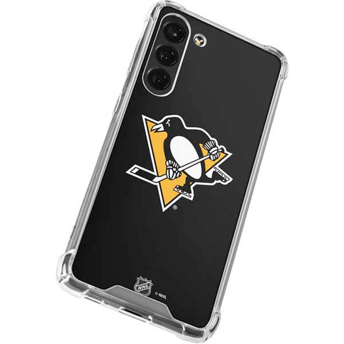 NHL Pittsburgh Penguins Solid Background Galaxy S24 FE Clear Case