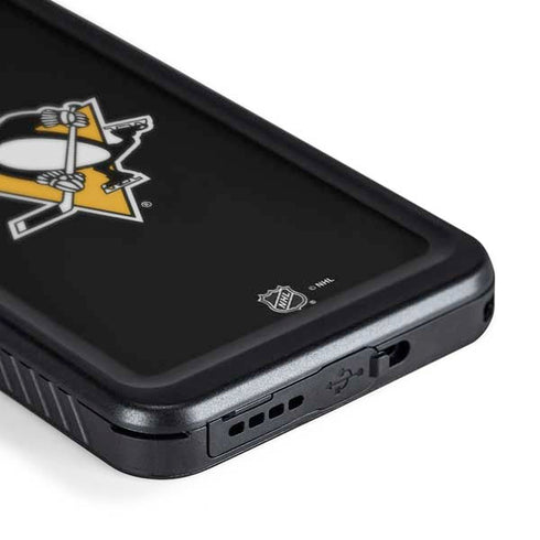 NHL Pittsburgh Penguins Solid Background Galaxy S24 Plus Waterproof Case