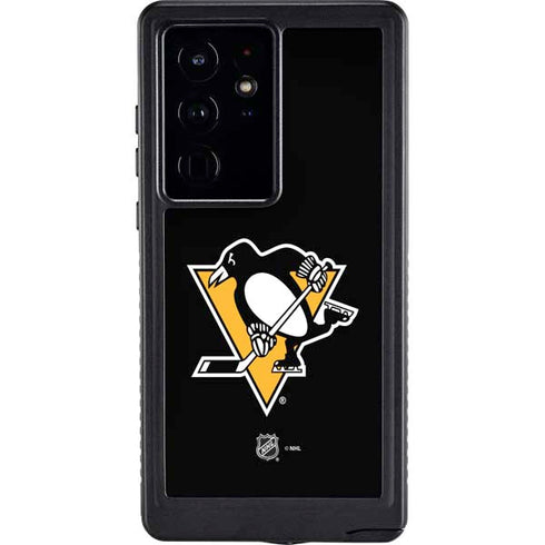 NHL Pittsburgh Penguins Solid Background Galaxy S24 Ultra Waterproof Case