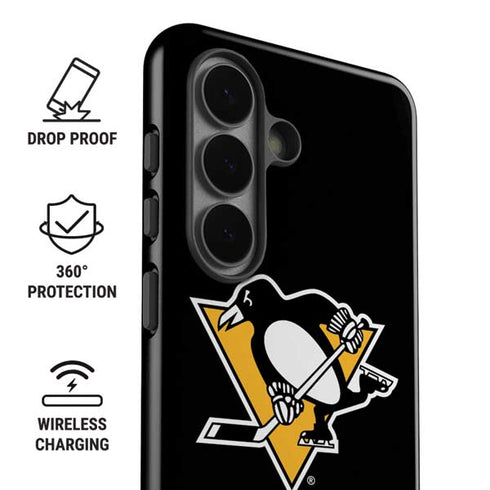 NHL Pittsburgh Penguins Solid Background Galaxy S26 Plus Impact Case