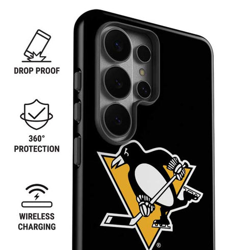 NHL Pittsburgh Penguins Solid Background Galaxy S26 Ultra Impact Case