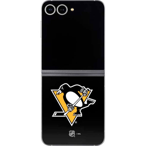 NHL Pittsburgh Penguins Solid Background Galaxy Z Flip6 Skin
