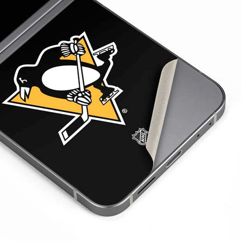 NHL Pittsburgh Penguins Solid Background Galaxy Z Flip6 Skin
