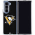 NHL Pittsburgh Penguins Solid Background Galaxy Z Fold5 5G Clear Case
