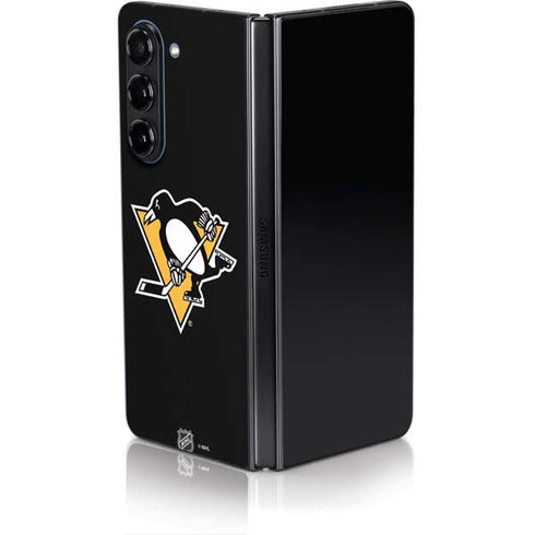 NHL Pittsburgh Penguins Solid Background Galaxy Z Fold5 5G Skin