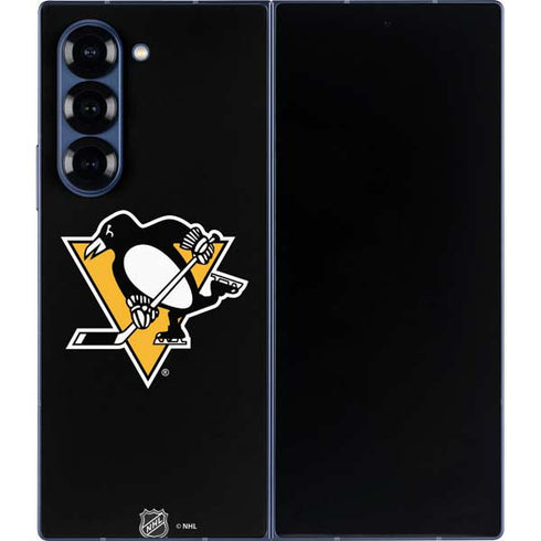 NHL Pittsburgh Penguins Solid Background Galaxy Z Fold6 Skin