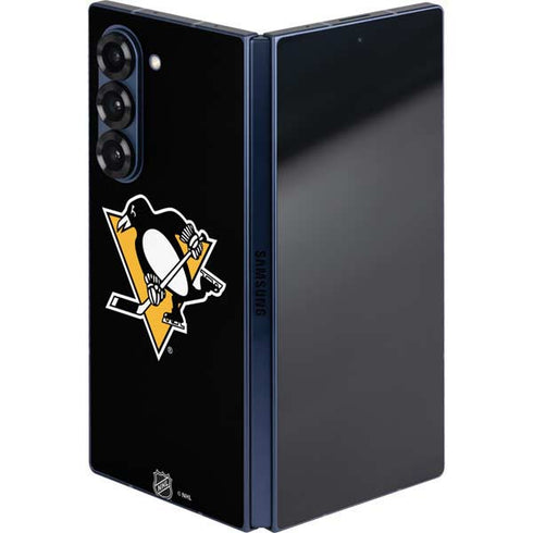 NHL Pittsburgh Penguins Solid Background Galaxy Z Fold6 Skin