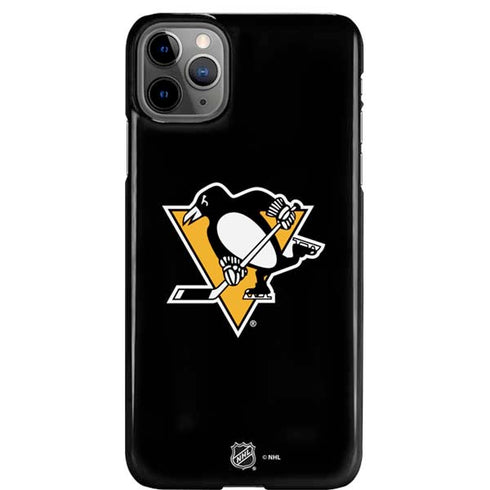 NHL Pittsburgh Penguins Solid Background iPhone Cases