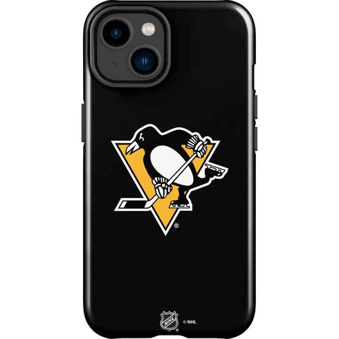 NHL Pittsburgh Penguins Solid Background iPhone 15 Impact Case