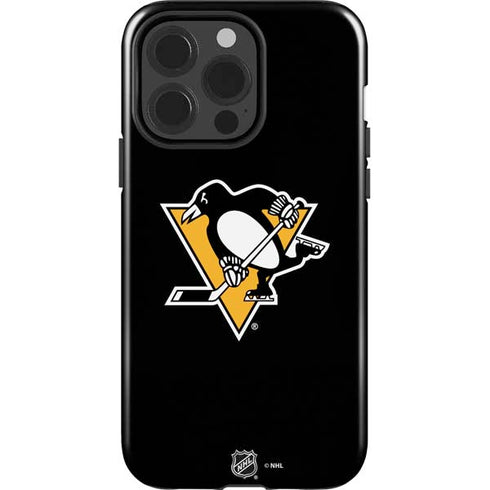 NHL Pittsburgh Penguins Solid Background iPhone 15 Pro Impact Case