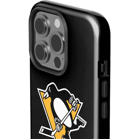 NHL Pittsburgh Penguins Solid Background iPhone 15 Pro Impact Case