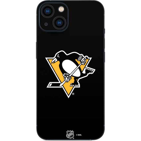 NHL Pittsburgh Penguins Solid Background iPhone 15 Skin