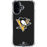 NHL Pittsburgh Penguins Solid Background iPhone 16 Clear Case