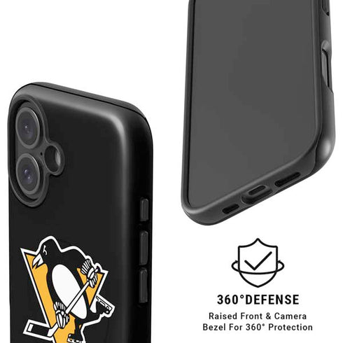 NHL Pittsburgh Penguins Solid Background iPhone 16 Plus Magsafe Impact Case