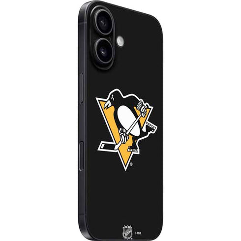 NHL Pittsburgh Penguins Solid Background iPhone 16 Skin