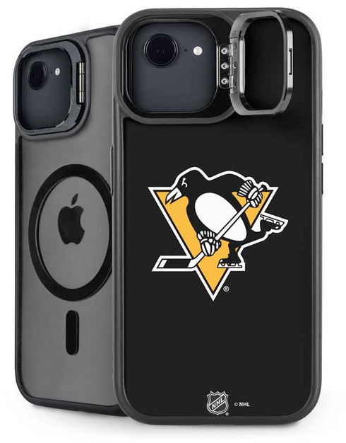 NHL Pittsburgh Penguins Solid Background iPhone 16e Kickstand Case
