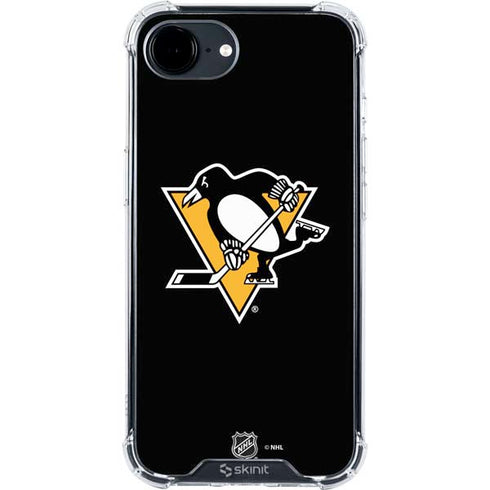 NHL Pittsburgh Penguins Solid Background iPhone 16e Clear Case