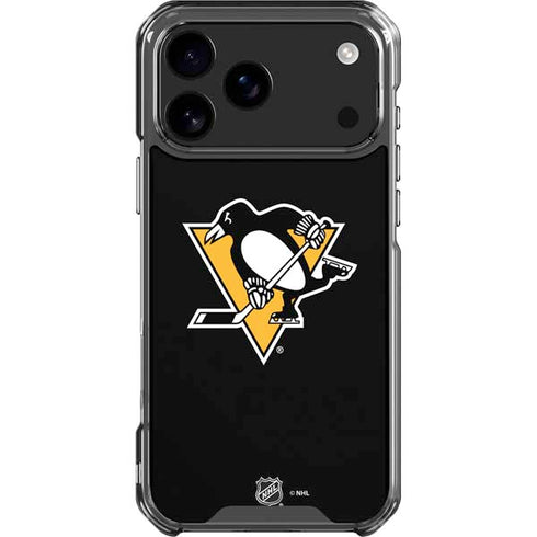 NHL Pittsburgh Penguins Solid Background iPhone 18 Pro Max Clear Case