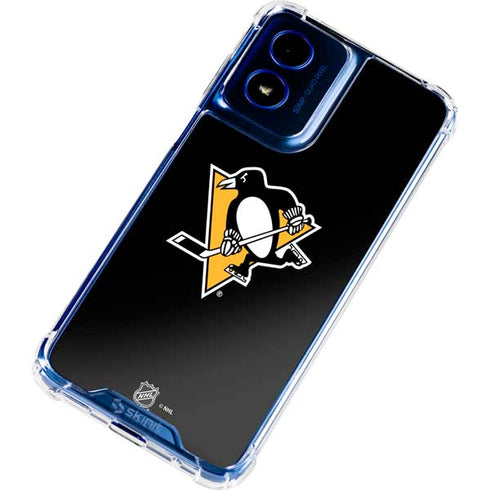 NHL Pittsburgh Penguins Solid Background Moto G 5G (2024) Clear Case