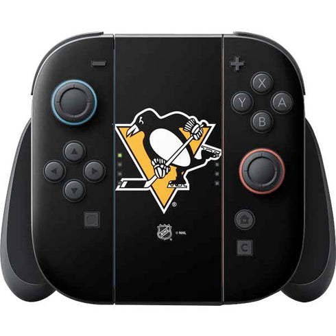 NHL Pittsburgh Penguins Solid Background Nintendo Switch 2 (2025) Joy-Con Controller Skin