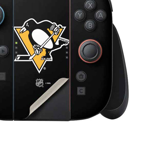 NHL Pittsburgh Penguins Solid Background Nintendo Switch 2 (2025) Joy-Con Controller Skin