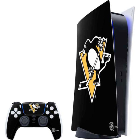 NHL Pittsburgh Penguins Solid Background PlayStation PS5 Skins