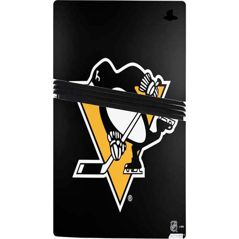NHL Pittsburgh Penguins Solid Background PS5 Pro Console Skin