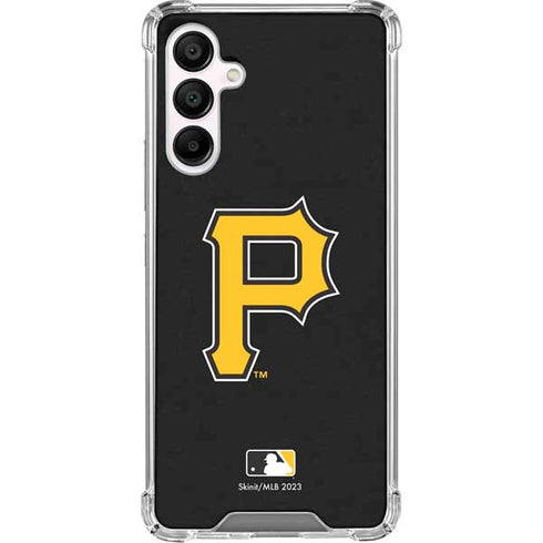 MLB Pittsburgh Pirates - Solid Distressed Galaxy A16 5G Clear Case