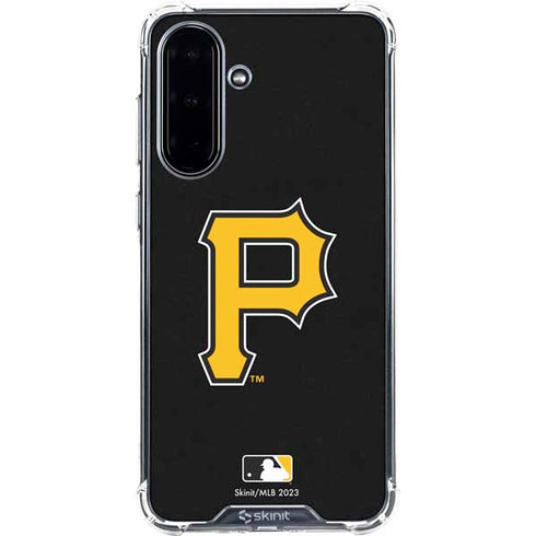 MLB Pittsburgh Pirates - Solid Distressed Galaxy A36 5G Clear Case