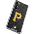 MLB Pittsburgh Pirates - Solid Distressed Galaxy S24 FE Clear Case