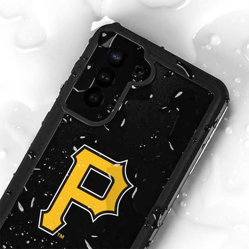 MLB Pittsburgh Pirates - Solid Distressed Galaxy S24 Plus Waterproof Case