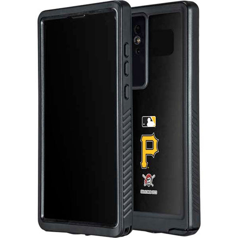 MLB Pittsburgh Pirates - Solid Distressed Galaxy S24 Ultra Waterproof Case