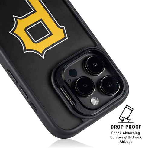 MLB Pittsburgh Pirates - Solid Distressed iPhone 13 Pro Kickstand Case