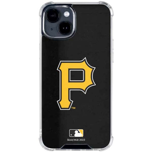 MLB Pittsburgh Pirates - Solid Distressed iPhone 15 Clear Case