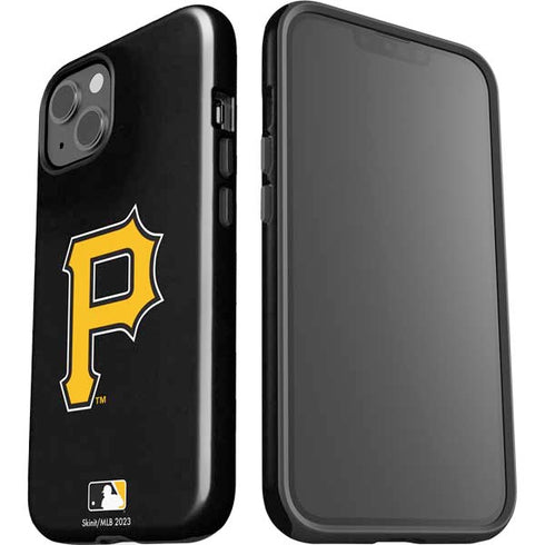 MLB Pittsburgh Pirates - Solid Distressed iPhone 15 Impact Case