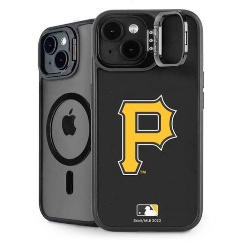 MLB Pittsburgh Pirates - Solid Distressed iPhone 15 Kickstand Case