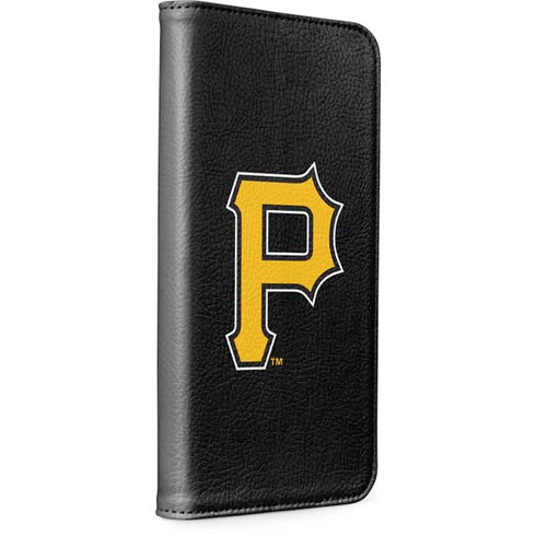 MLB Pittsburgh Pirates - Solid Distressed iPhone 15 Plus Folio Case