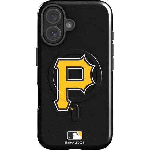 MLB Pittsburgh Pirates - Solid Distressed iPhone 16 Plus Magsafe Impact Case