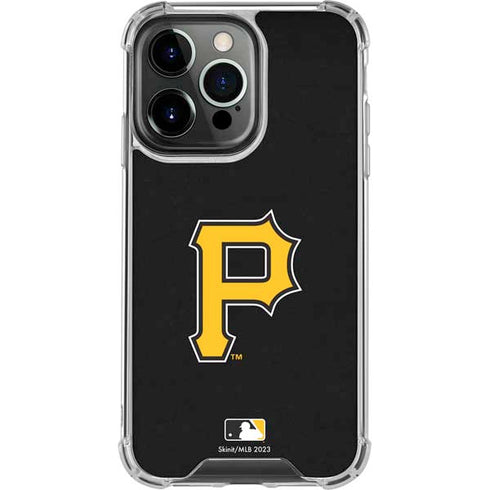 MLB Pittsburgh Pirates - Solid Distressed iPhone 16 Pro Clear Case