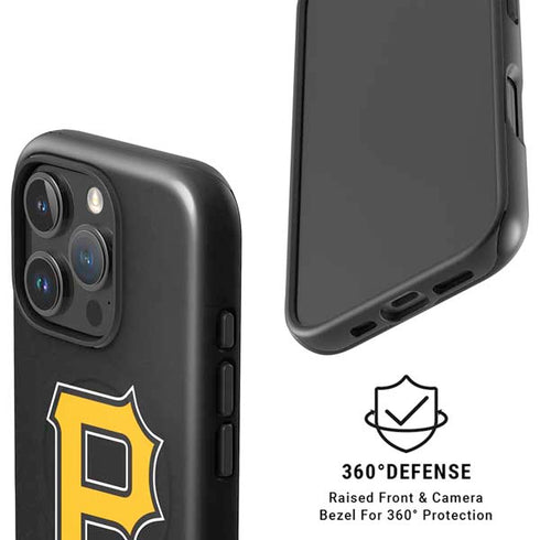 MLB Pittsburgh Pirates - Solid Distressed iPhone 16 Pro Magsafe Impact Case