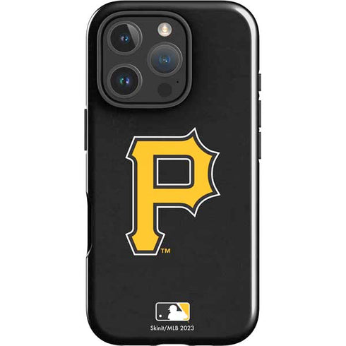 MLB Pittsburgh Pirates - Solid Distressed iPhone 16 Pro Max Impact Case