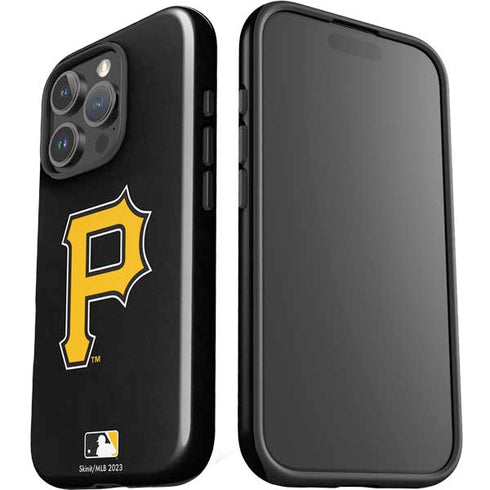 MLB Pittsburgh Pirates - Solid Distressed iPhone 16 Pro Max Impact Case