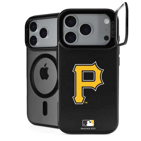 MLB Pittsburgh Pirates - Solid Distressed iPhone 18 Pro Kickstand Case