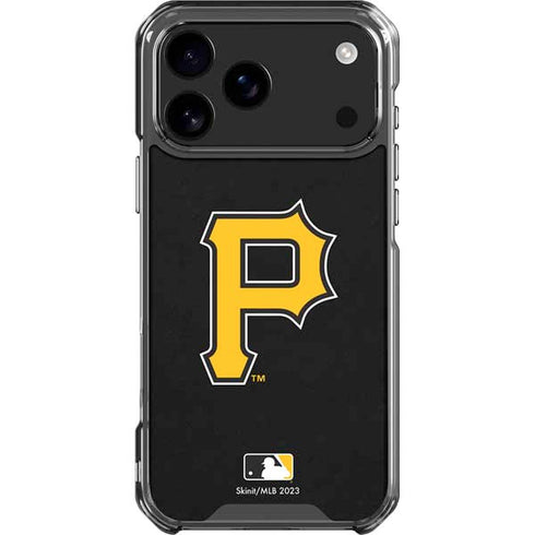 MLB Pittsburgh Pirates - Solid Distressed iPhone 18 Pro Max Clear Case