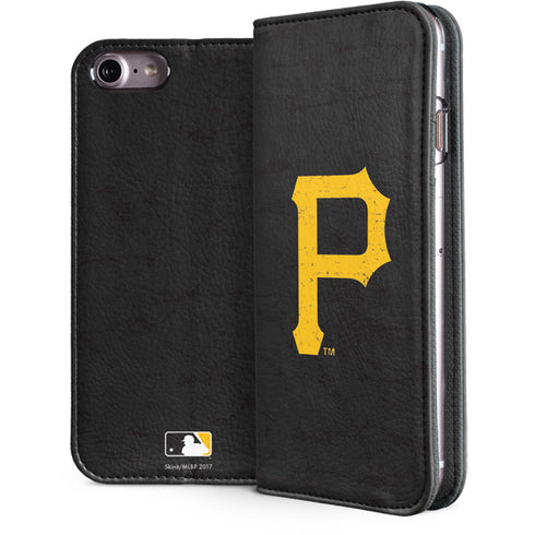 MLB Pittsburgh Pirates - Solid Distressed iPhone 7 Folio Case