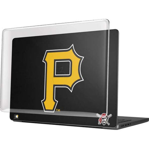 MLB Pittsburgh Pirates - Solid Distressed MacBook Pro 14in (2021-24) Case plus Skin