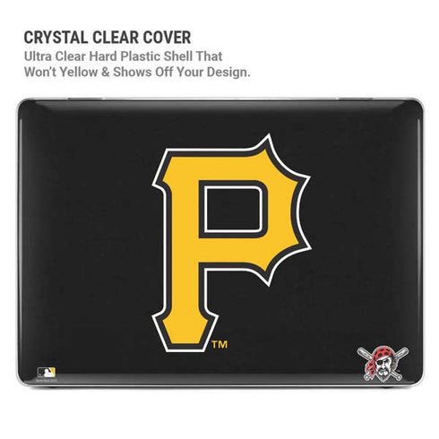 MLB Pittsburgh Pirates - Solid Distressed MacBook Pro 14in (2021-24) Case plus Skin