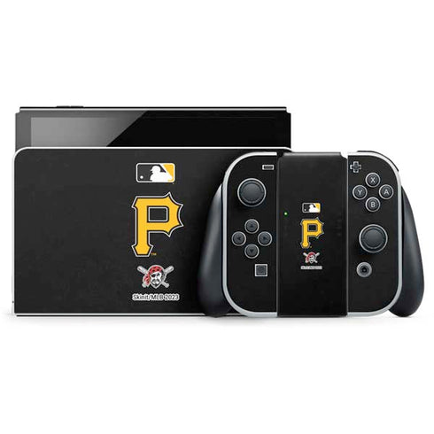 MLB Pittsburgh Pirates - Solid Distressed Nintendo Skins