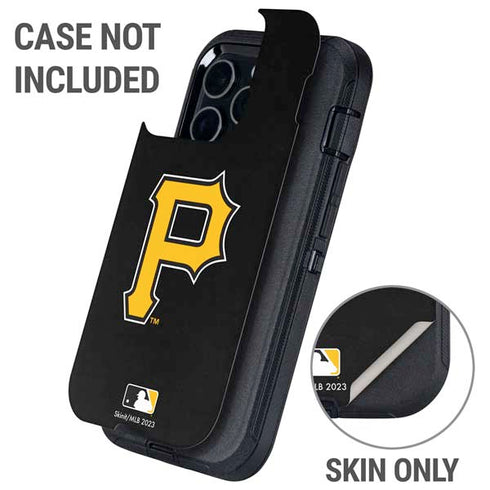 MLB Pittsburgh Pirates - Solid Distressed Otterbox Defender iPhone Skin